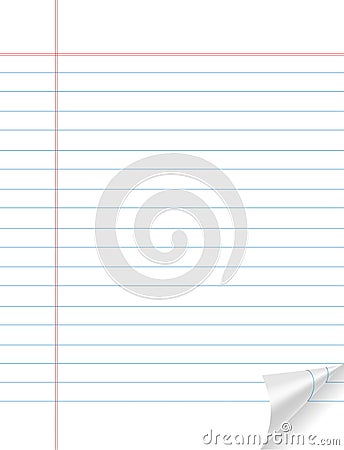 Notebook paper Stock Photo