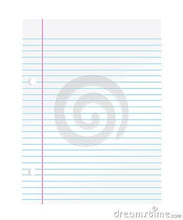 Notebook paper Vector Illustration