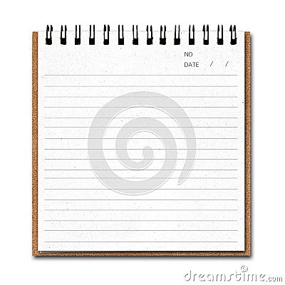 Notebook paper Stock Photo