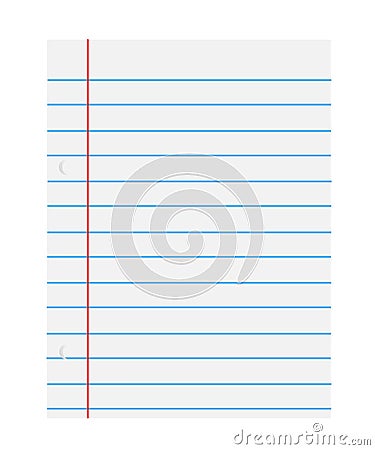 Notebook paper Vector Illustration