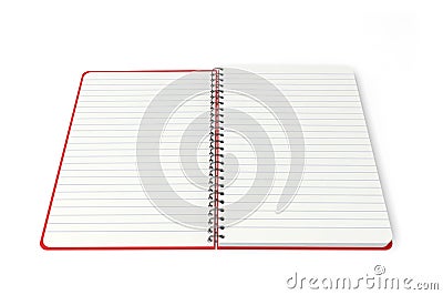 Notebook rings spiral notepad Stock Photo