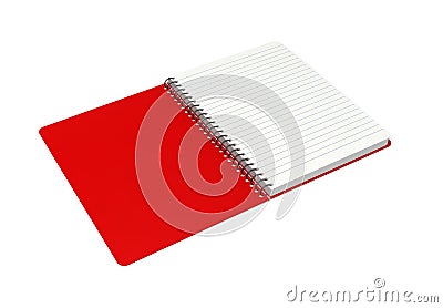 Notebook rings spiral notepad Stock Photo