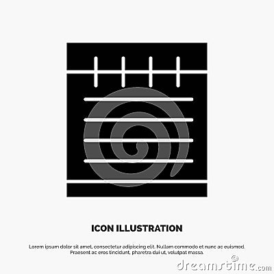 Notebook, Study Education, School solid Glyph Icon vector Vector Illustration