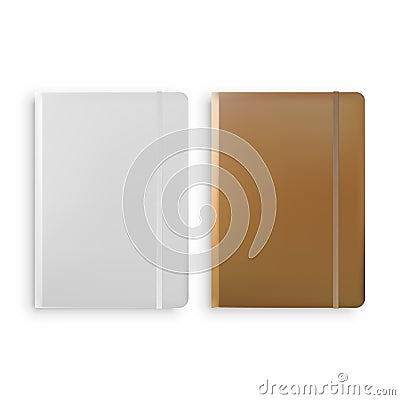 Notebook Templates Isolated on White Background Vector Vector Illustration
