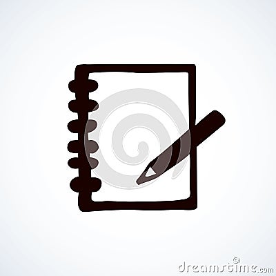 Notebook. Vector drawing Vector Illustration