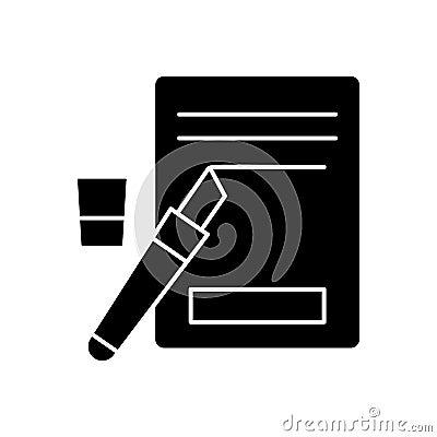 Notebook, Writing icon. Simple education icons for ui and ux, website or mobile application Stock Photo