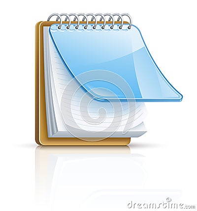 Notepad Vector Illustration