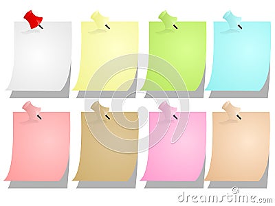 Notepad blank sheets, cdr vector Vector Illustration