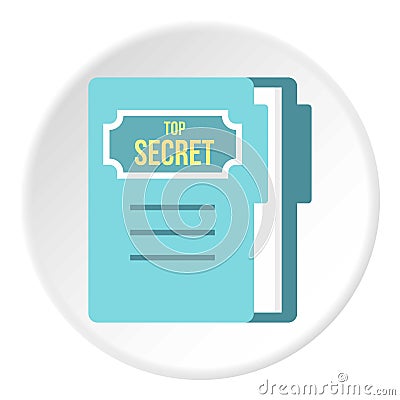 Notepad icon circle Vector Illustration