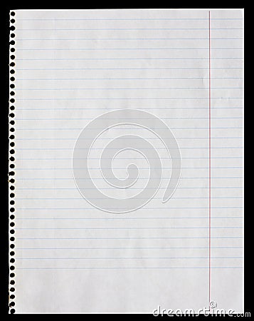 Notepad page Stock Photo