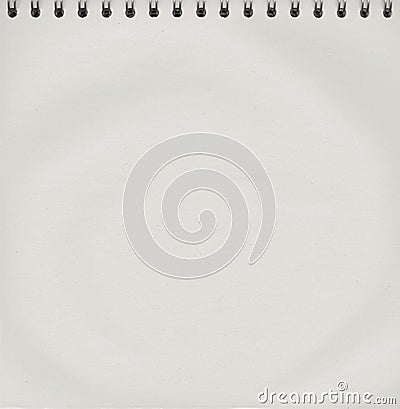 Notepad with a spiral binding Stock Photo