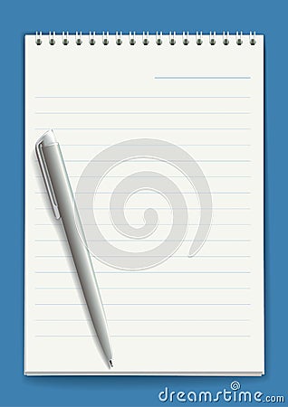 Notepad. Vector illustration Vector Illustration