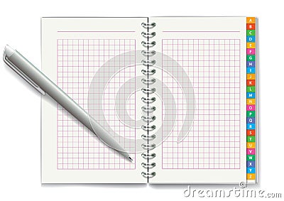 Notepad. Vector illustration Vector Illustration