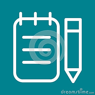 Notepad Vector Illustration