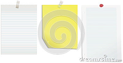 Notepaper Vector Illustration