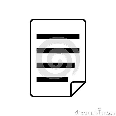 Notes Icon Isolated on white background ,Flat style. Vector Illustration