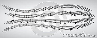 Notes, stave, treble clef, composition, musical, pattern Stock Photo