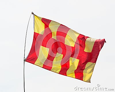 Northumberland Flag, England Stock Photo