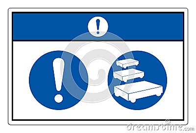 Notice Paint Trolley Parking Symbol Sign, Vector Illustration, Isolate On White Background Label. EPS10 Vector Illustration