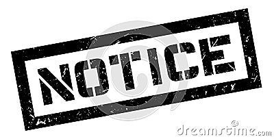 Notice rubber stamp Stock Photo