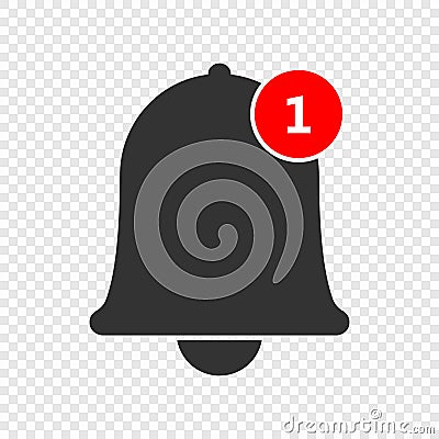 Notification bell icon Vector Illustration