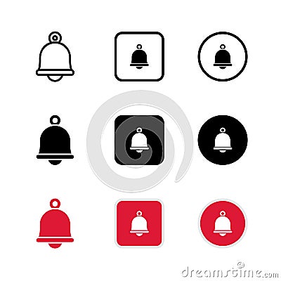 Notification Button Icon : Digital Theme Technology Theme Vector Illustration