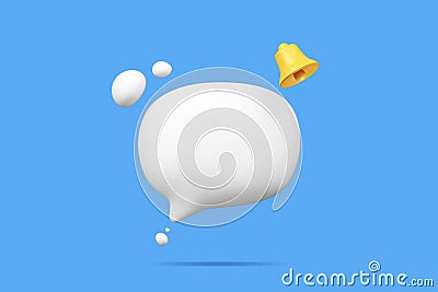 notification symbols speech bubble white and bell conversation inbox direct message chat box text box circle application online. Stock Photo
