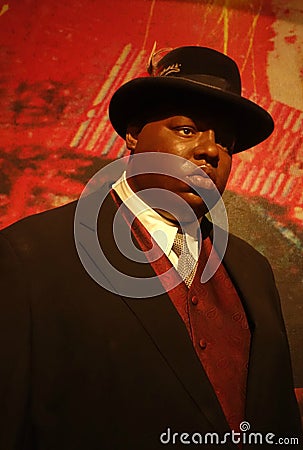 The Notorious B.I.G. Wax Figure Editorial Stock Photo