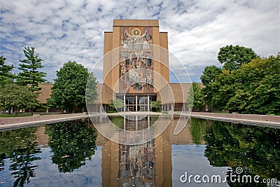 Notre Dame campus Stock Photo