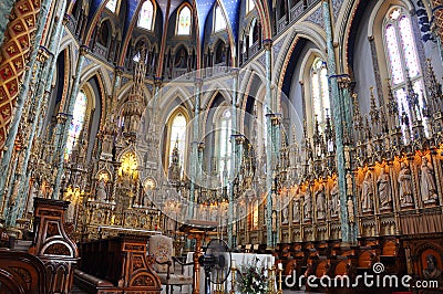 Notre-Dame Cathedral Basilica, Ottawa Editorial Stock Photo