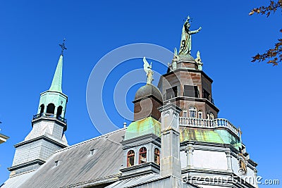 Notre-Dame-de-Bon-Secours Chapel, Montreal Stock Photo