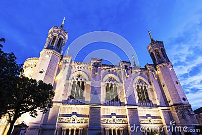 Notre-Dame de la Garde Basilica in Marseille Stock Photo