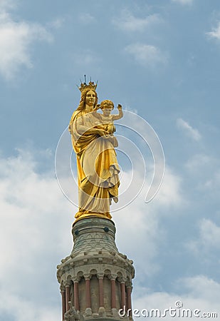 Notre-dame de la garde, marseille, france Stock Photo