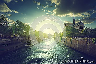 Notre Dame de Paris Stock Photo