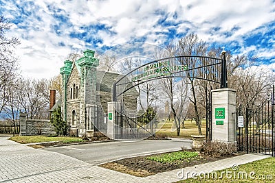 Notre Dame des Neiges Cemetery Editorial Stock Photo