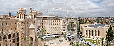 Notre Dame of Jerusalem Center is a pontifical institute founded in 1978 with religious, cultural, and educational purposes Editorial Stock Photo