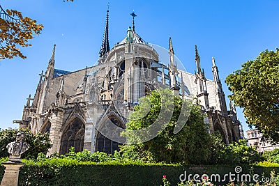 Notre Dame in Paris Stock Photo