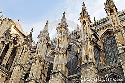 The Notre Dame of Reims Stock Photo