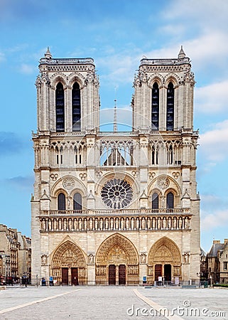 Notre Dame at sunrise - Paris, France Stock Photo