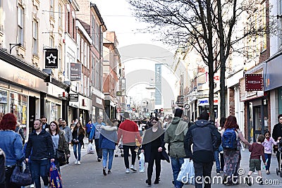 Nottingham city center Editorial Stock Photo