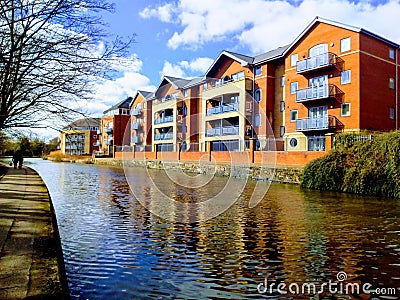 Nottingham City Flats and Apartments Stock Photo