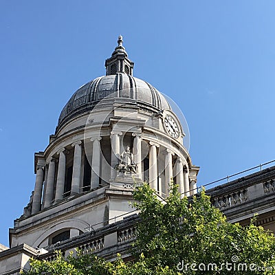 Nottingham City Hall Dome Building, UK Stock Photo