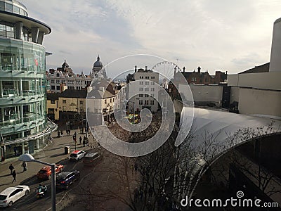 Nottingham City Skyline Editorial Stock Photo