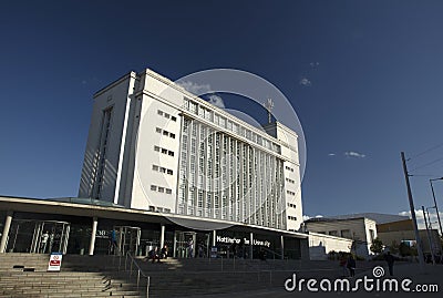 Nottingham, Nottinghamshire, UK: October 2018: Newton Building Editorial Stock Photo