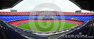 Nou Camp stadium panorama - Barcelona, Spain Editorial Stock Photo