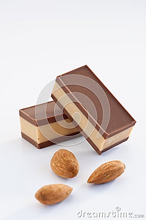 Nougat praline Stock Photo