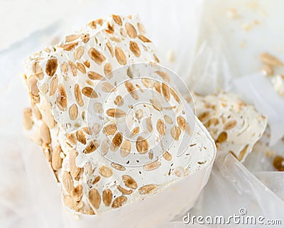 Nougat of Sardinia Stock Photo