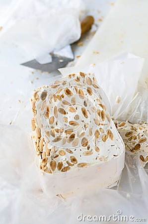 Nougat of Sardinia Stock Photo