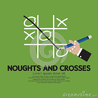 Noughts and Crosses Vector Illustration