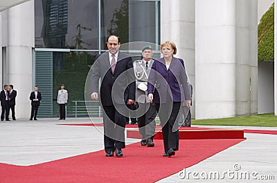 Nouri Al-Maliki, Angela Merkel Editorial Stock Photo